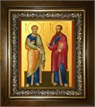 Петр и Павел апостолы 14х18 в киоте 20х24 km_25_480