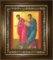 Лука и Марк апостолы 14х18 в киоте 20х24 km_25_508