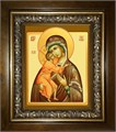 Феодоровская икона Божией Матери 14х18 в киоте 20х24 km_25_556