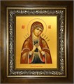 Семистрельная икона Божией Матери 14х18 в киоте 20х24 km_25_578