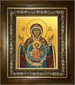 Знамение, икона Божией Матери 14х18 в киоте 20х24 km_25_626
