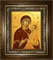 Тихвинская икона Божией Матери 14х18 в киоте 20х24 km_25_632