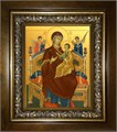 Всецарица икона Божией Матери 14х18 в киоте 20х24 km_25_638
