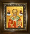 Николай чудотворец, архиепископ Мир Ликийских 14х18 в киоте 20х24 km_25_796