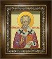 Николай чудотворец, архиепископ Мир Ликийских, святитель 14х18 в киоте 20х24 km_25_805