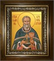 Иоанн Кронштадский праведный, чудотворец 14х18 в киоте 20х24 km_25_942