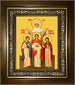 Вера, Надежда, Любовь и их матерь София мученицы 14х18 в киоте 20х24 km_25_1026
