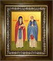 Спиридон и Никодим, преподобные, просфорники Печерские 14х18 в киоте 20х24 km_25_1268