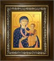Ченстоховская икона Божией Матери 18х24 в киоте 24х30 km_25_1598