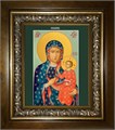 Ченстоховская икона Божией Матери 18х24 в киоте 24х30 km_25_1914
