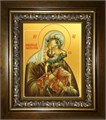 Взыграние младенца, икона Божией Матери 18х24 в киоте 24х30 km_25_1918