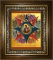 Неопалимая Купина, икона Божией Матери 18х24 в киоте 24х30 km_25_1973