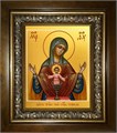 Бысть Чрево Твое Святая Трапеза икона Божией Матери 18х24 в киоте 24х30 km_25_1975