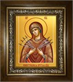 Семистрельная икона Божией Матери 18х24 в киоте 24х30 km_25_2021