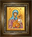 Старорусская икона Божией Матери 18х24 в киоте 24х30 km_25_2026