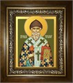 Спиридон Тримифунтский святитель 18х24 в киоте 24х30 km_25_2155