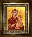 Тихвинская икона Божией Матери 14х18 в киоте 20х24 km_25_120