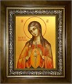 В родах Помощница, икона Божией Матери 14х18 в киоте 20х24 km_25_181