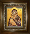 Владимирская икона Божией Матери 14х18 в киоте 20х24 km_25_186