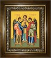 Михаил, Гавриил и Рафаил Архангелы 18х24 в киоте 24х30 km_25_1435