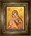 Владимирская икона Божией Матери 18х24 в киоте 24х30 km_25_1472