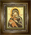 Владимирская икона Божией Матери 18х24 в киоте 24х30 km_25_1483