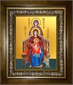 Богородица со сродницами, праведными Анной и Марией 18х24 в киоте 24х30 km_25_1520