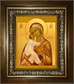 Владимирская икона Божией Матери 18х24 в киоте 24х30 km_25_1525