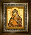 Владимирская икона Божией Матери 18х24 в киоте 24х30 km_25_1547