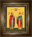 Петр и Феврония святые благоверные князья 18х24 в киоте 24х30 km_25_1557