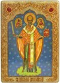 Аналойная икона "Никола Можайский" на мореном дубе 21х29 аналойная RTI-639-4.m