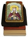 Живописная икона Святая Мученица Людмила Чешская на кипарисе 21х29 аналойная RTI-871А.Ак
