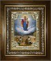 Августовская икона 18х24 Божией Матери (Явление Богоматери русскому воинству) в киоте 24х30 239978