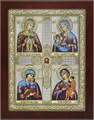 Четырехчастная Икона «Материнство» SIL009