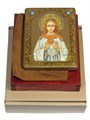 Подарочная икона "Святая мученица Надежда Римская" на черном дубе 62123