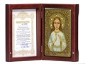 Настольная икона "Святая мученица Любовь Римская" на черном дубе 62118