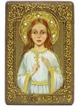 Настольная икона "Святая мученица Любовь Римская" на черном дубе 62118