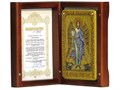 Настольная икона Ангел Хранитель на дубе 10х15 см. 239284